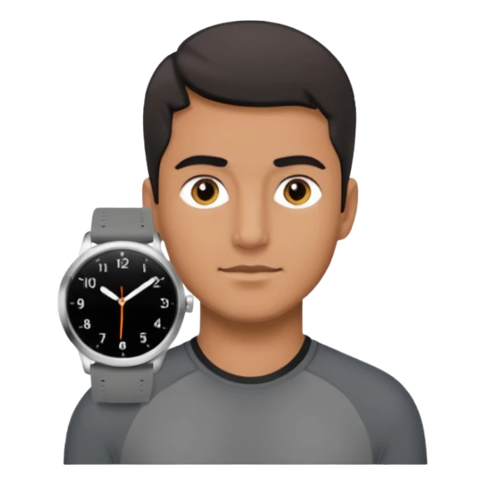 man with sport Watch sticker