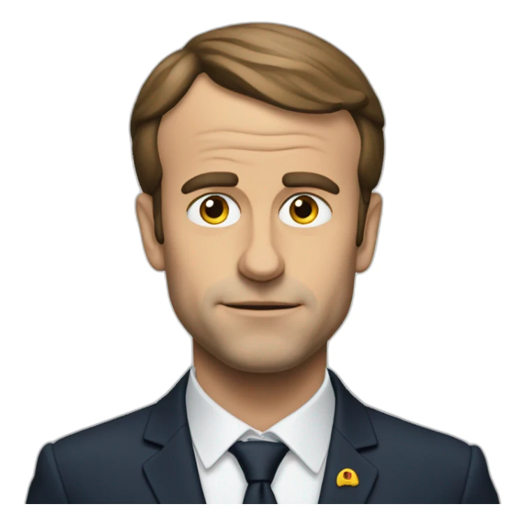 Macron qui pense sticker
