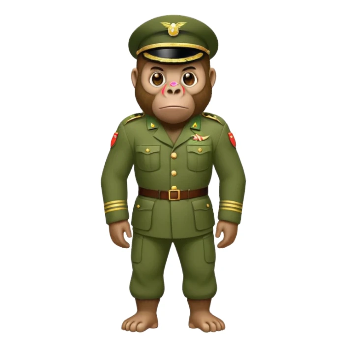 Gorilla wearing shoots sticker