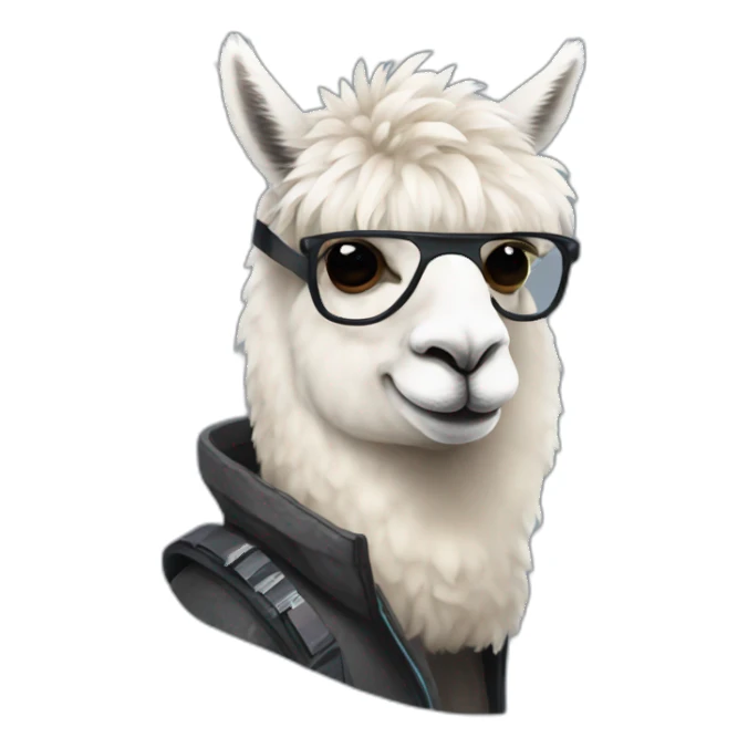 ALPACA PC USER CYBERPUNK sticker