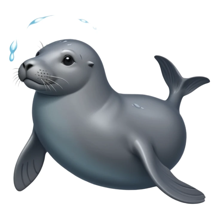 swimming grey sea lion sticker