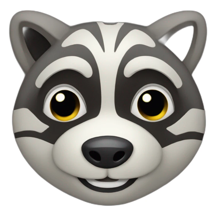 Raccooon horror sticker