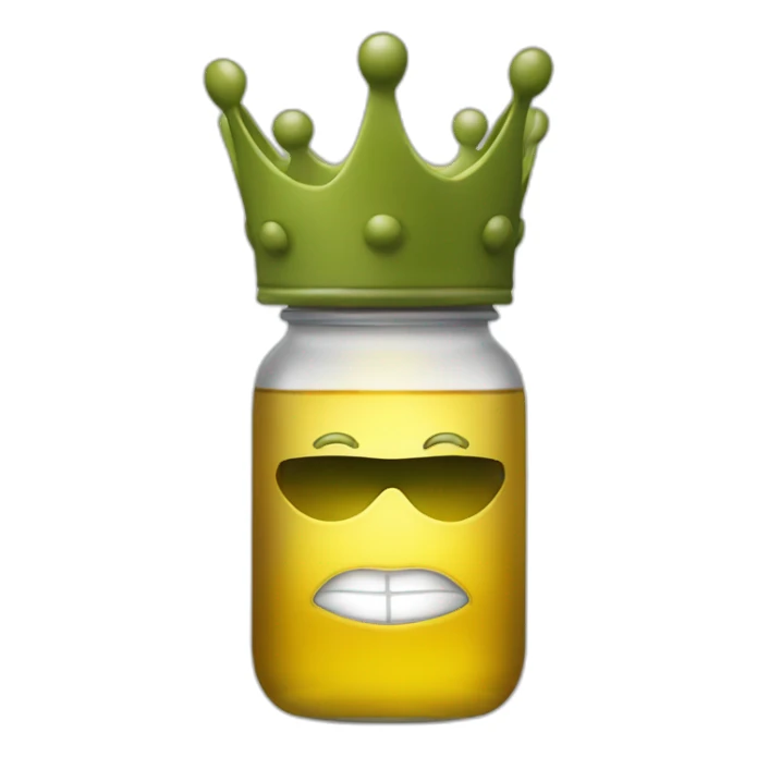 gundry with olive oil with crown sticker