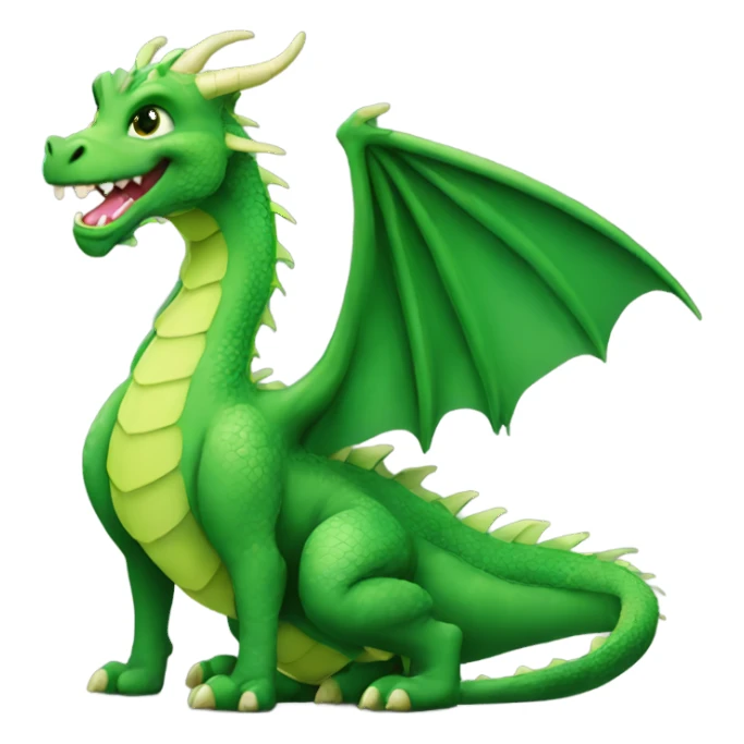 happy green dragon 24 pieces sticker