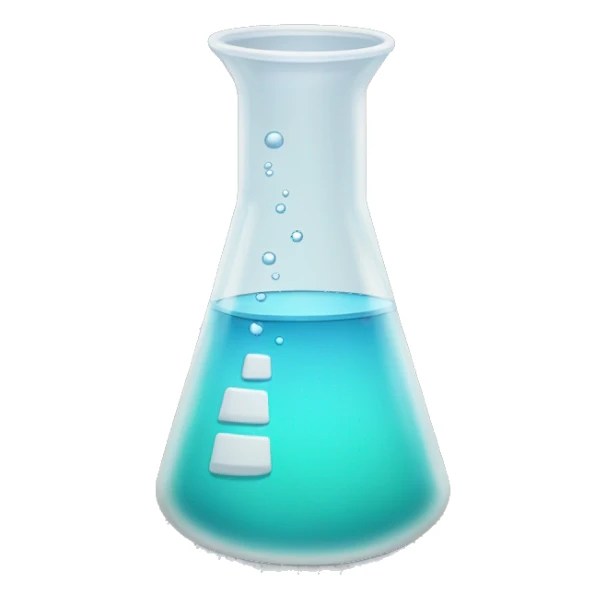 beaker clear water sticker