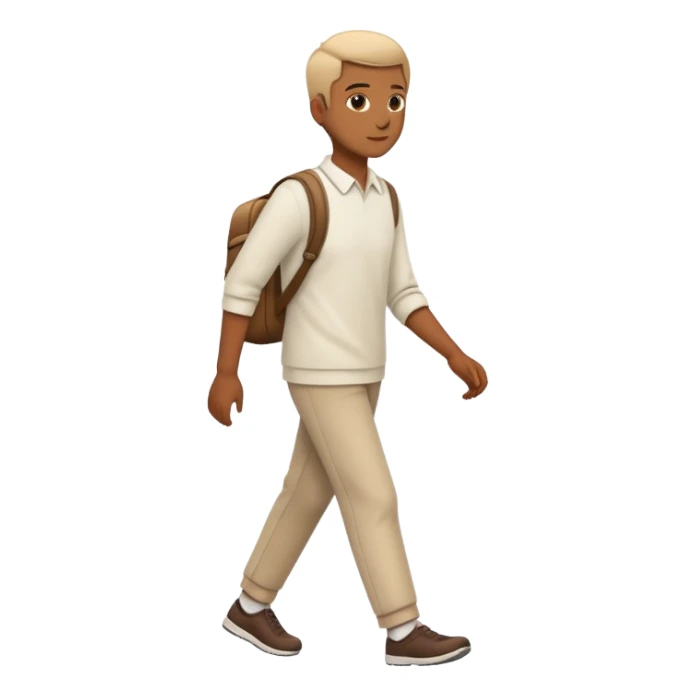 Person walking casually sticker