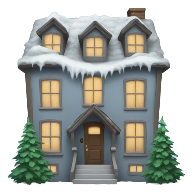 Home winter sticker