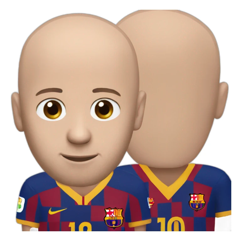 Bald Lionel Messi sticker