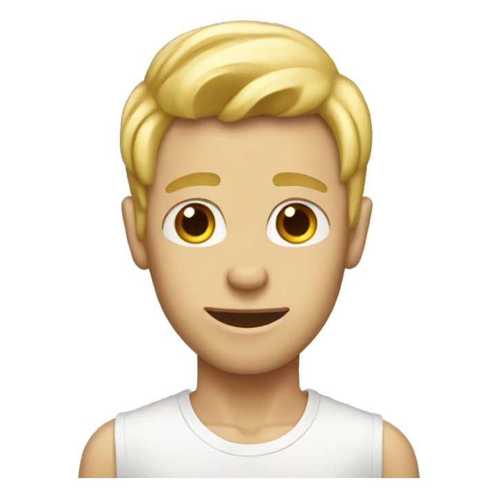 blonde skinny dude sticker
