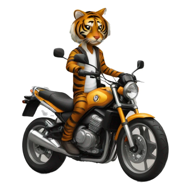 street broad moto with tiger sticker