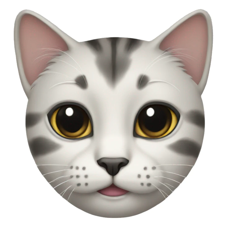 cat with black eyes sticker