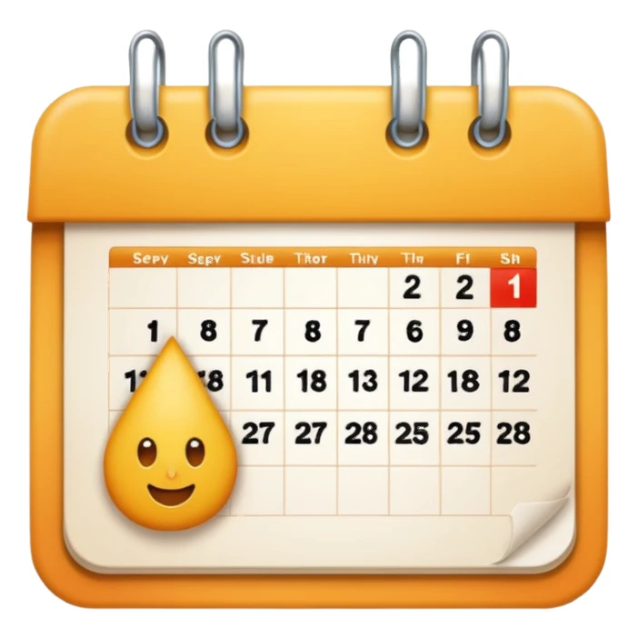 Calendar september sticker