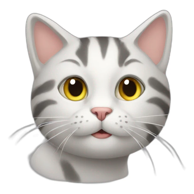 cat and wind sticker