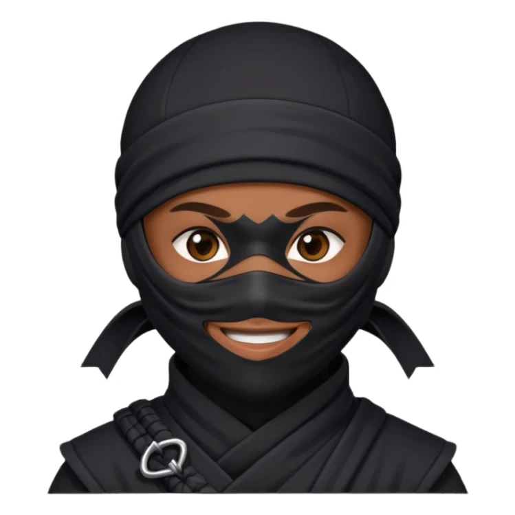 Ninja con ojos de enamorado  sticker