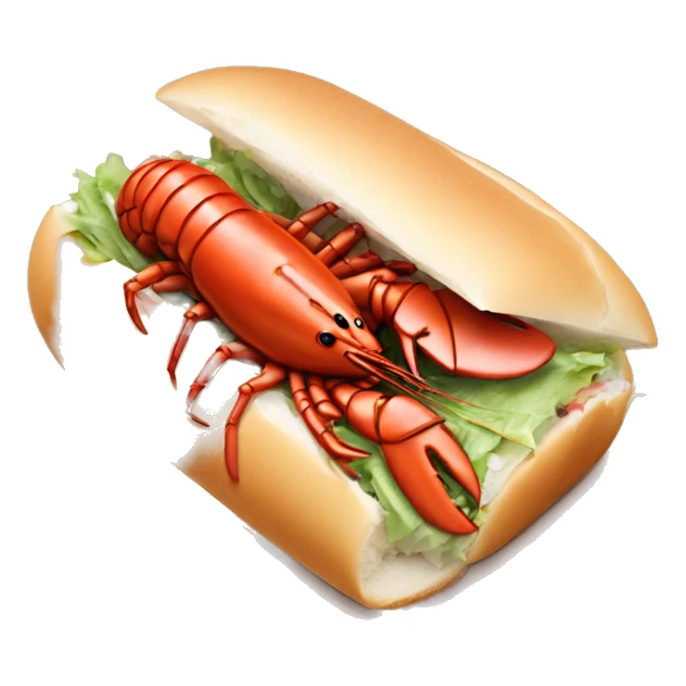 Lobster roll sticker