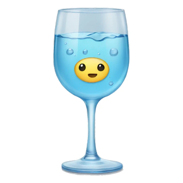 Water glass sticker