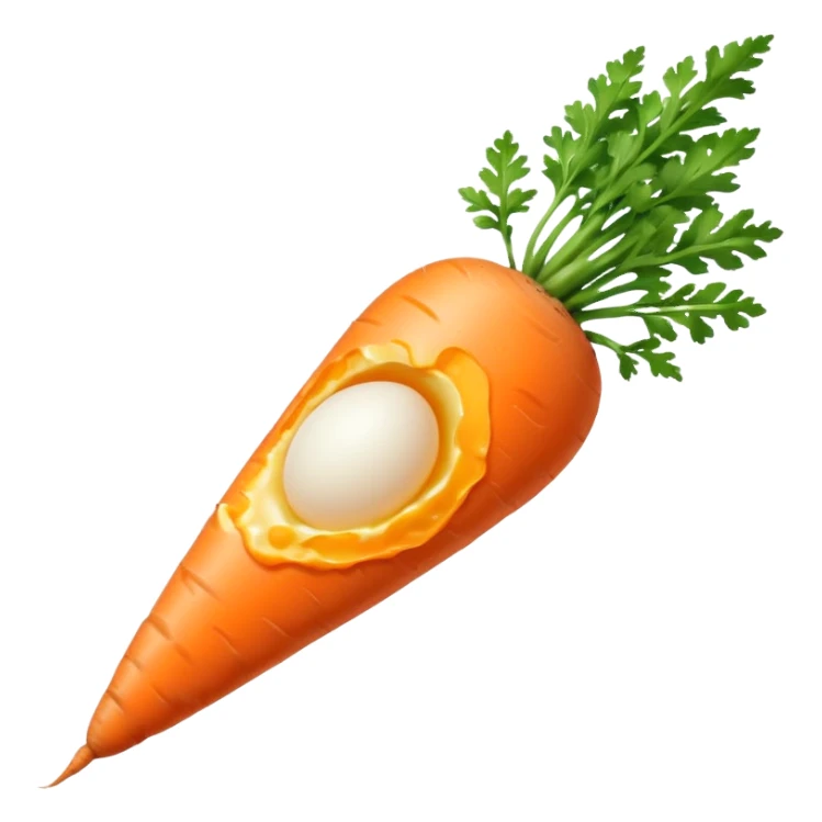 Make a egg and carrot emoji sticker