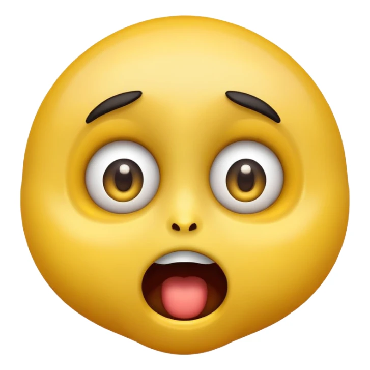 Freaky face emoji  sticker