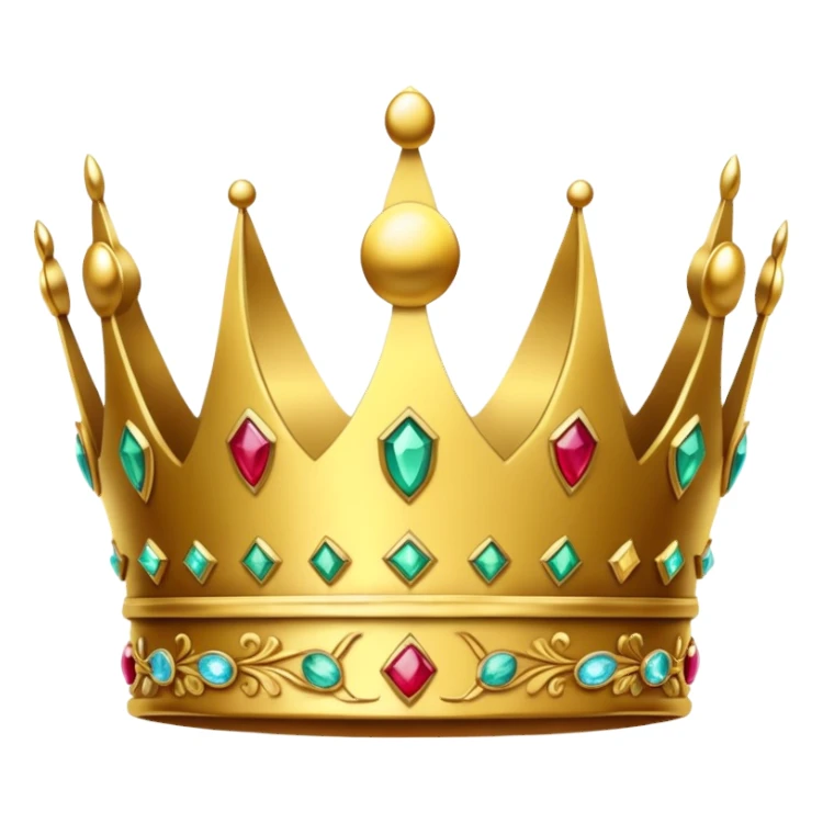 Crown for king sticker