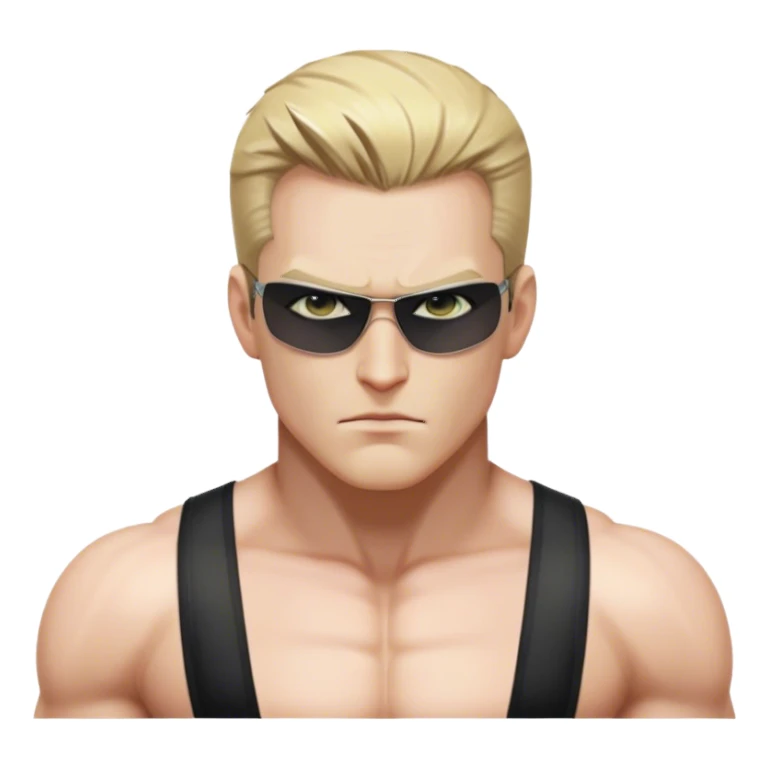 albert wesker shirtless sticker