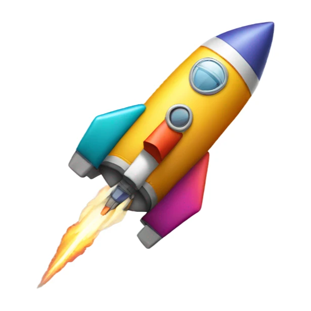 Rocket with Suitcase sticker