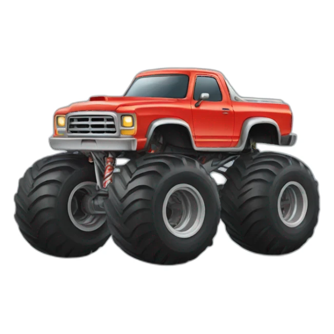 Monster truck sticker