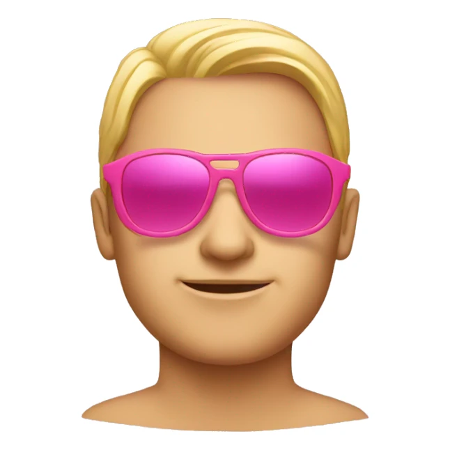 Pink sunglasses  sticker
