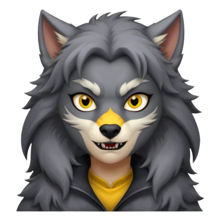 girl werewolf sticker