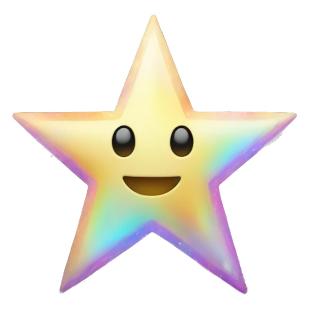 holographic star sticker