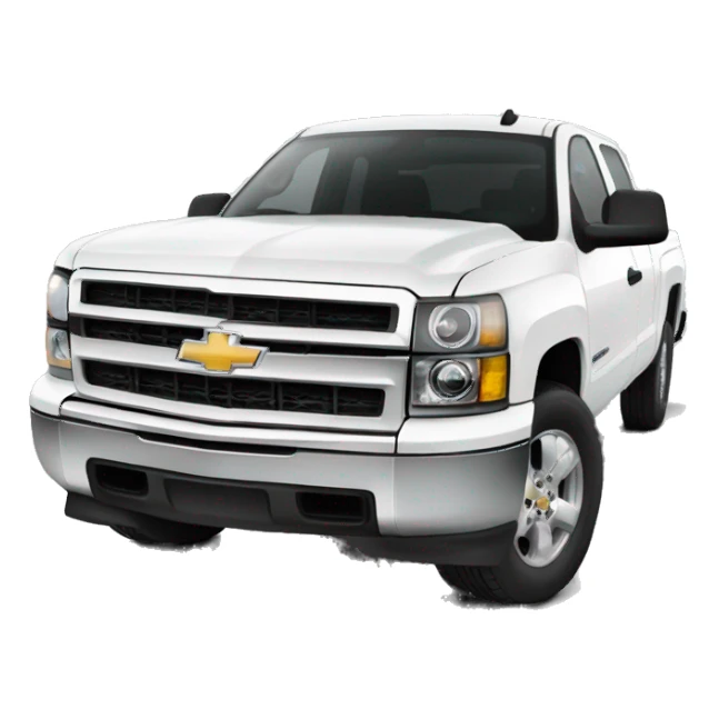2012 white Chevy Silverado  sticker