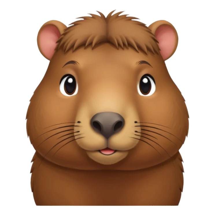 Capibara tierno enamorado sticker