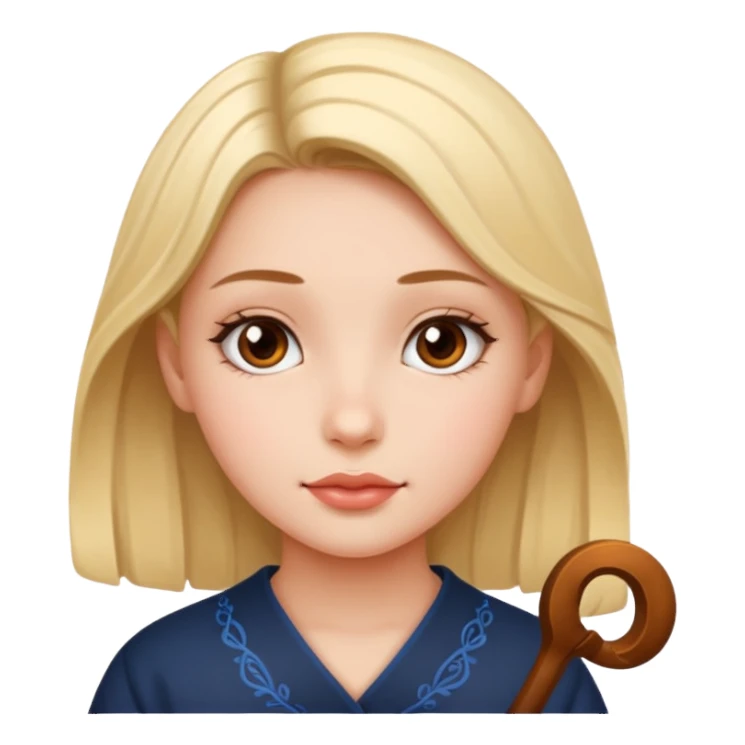 girl with Calligraphy sticker