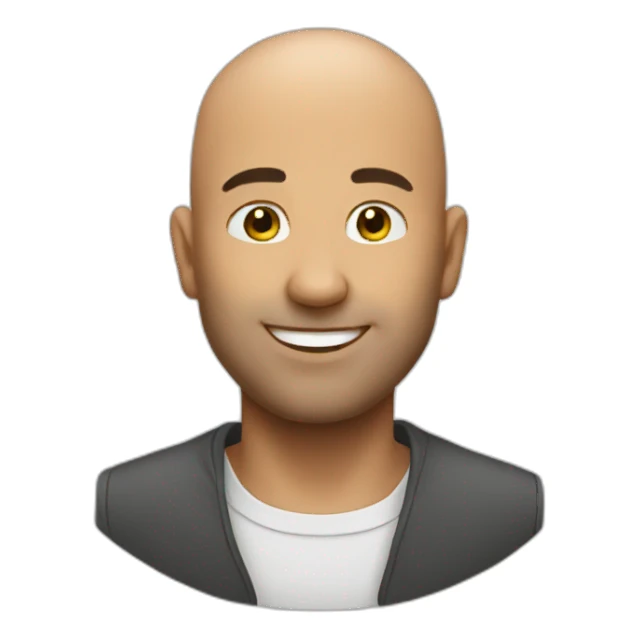 Bald Man congrats sticker