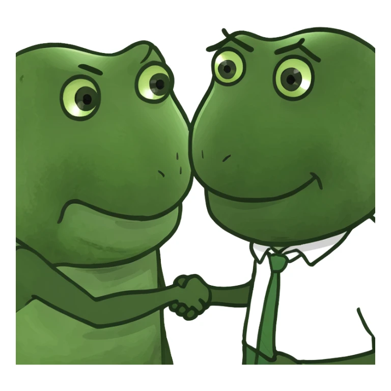 iran and america shaking hand sticker