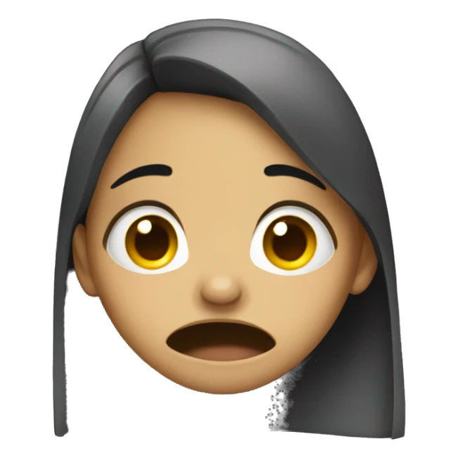 a girl crying because of math sticker