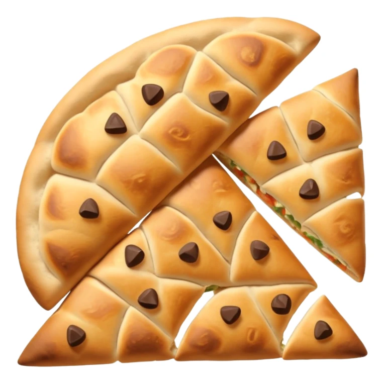 naan bread cut in triangles sticker