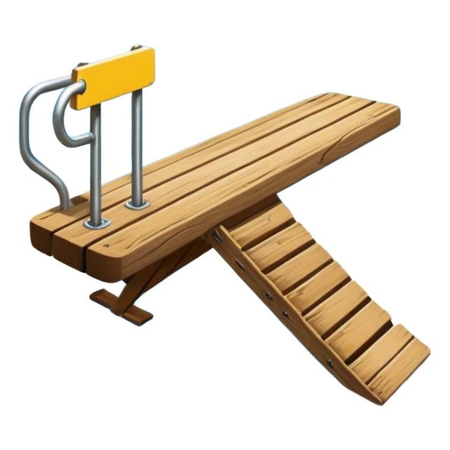 Diving board like found at a pool sticker