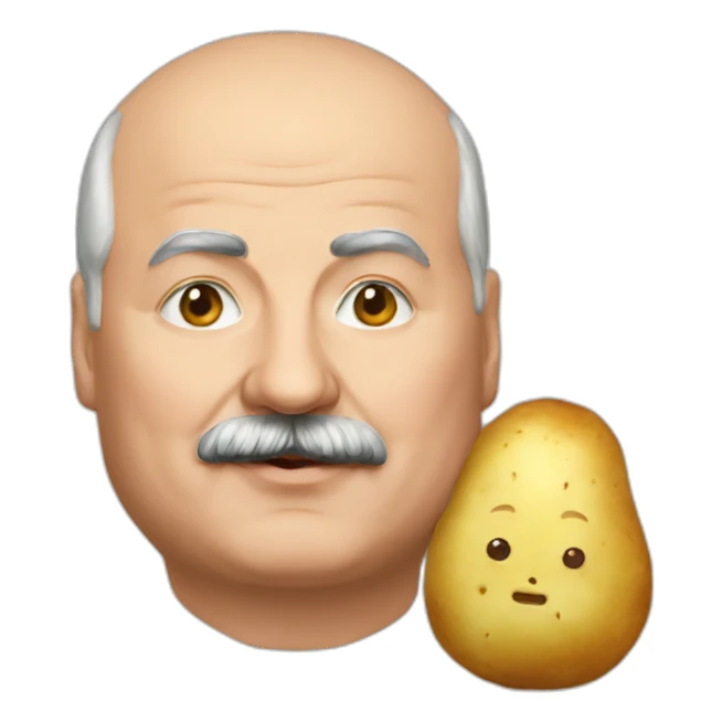 lukashenko with potato sticker