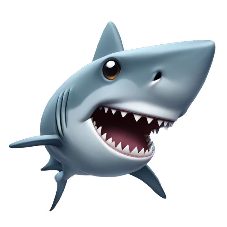 Shark in space  sticker