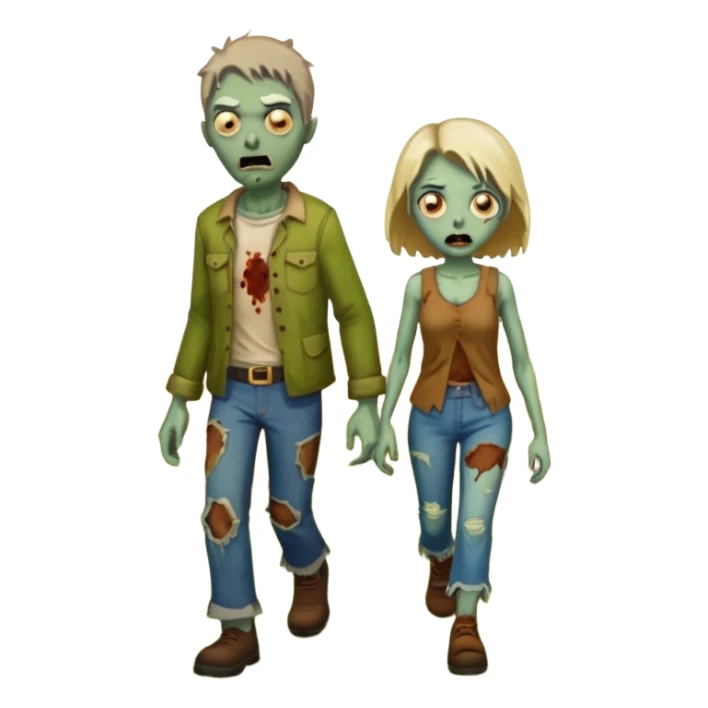 zombies on a farm sticker