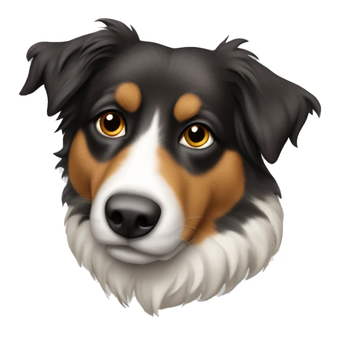 Berger australien en laisse sticker