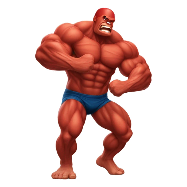 Red hulk twerking sticker