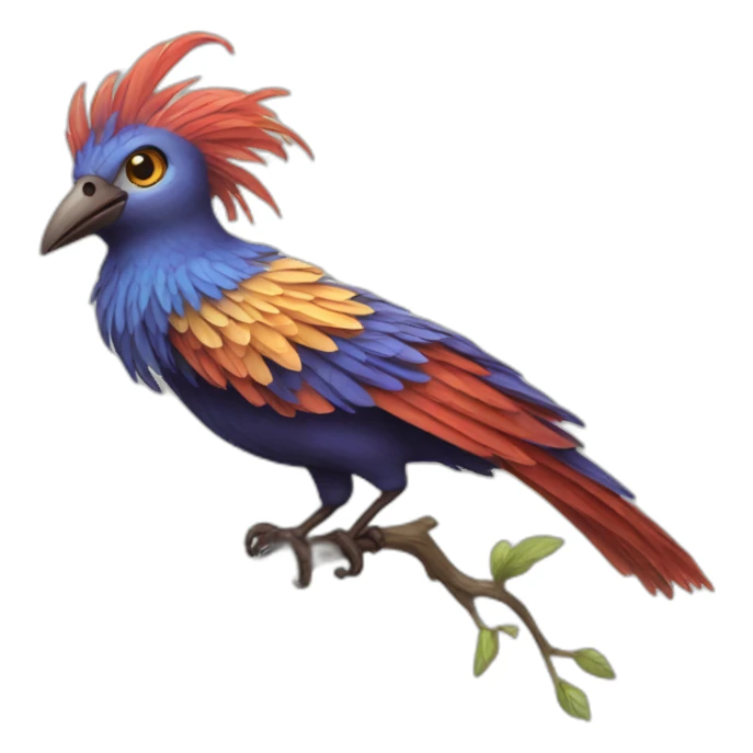 Fantasy bird wonderful sticker