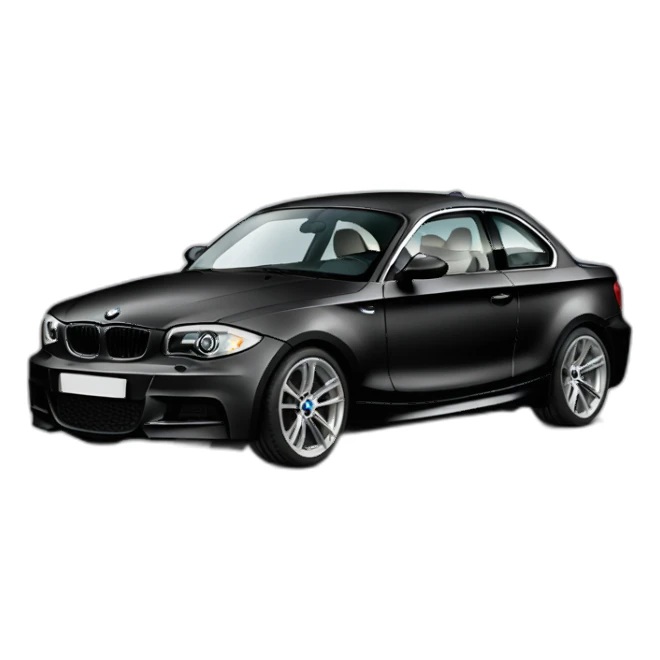BMW 135i couple black sticker
