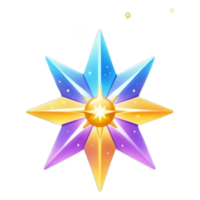 glitter starlight sticker