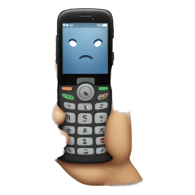 phone in hand sticker