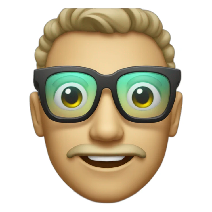 Alienígena com óculos escuros  sticker