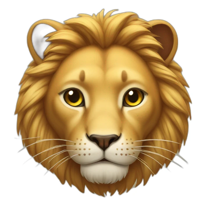 lion cat sticker