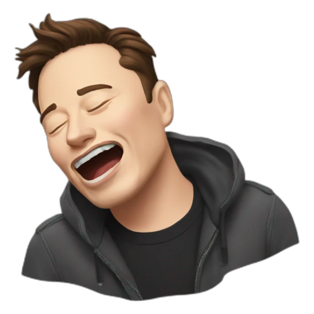 Elon Musk chocked sticker