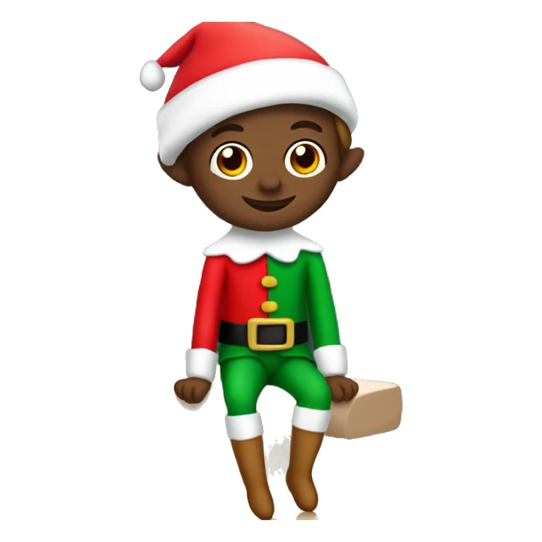 Elf on the Christmas shelf sticker